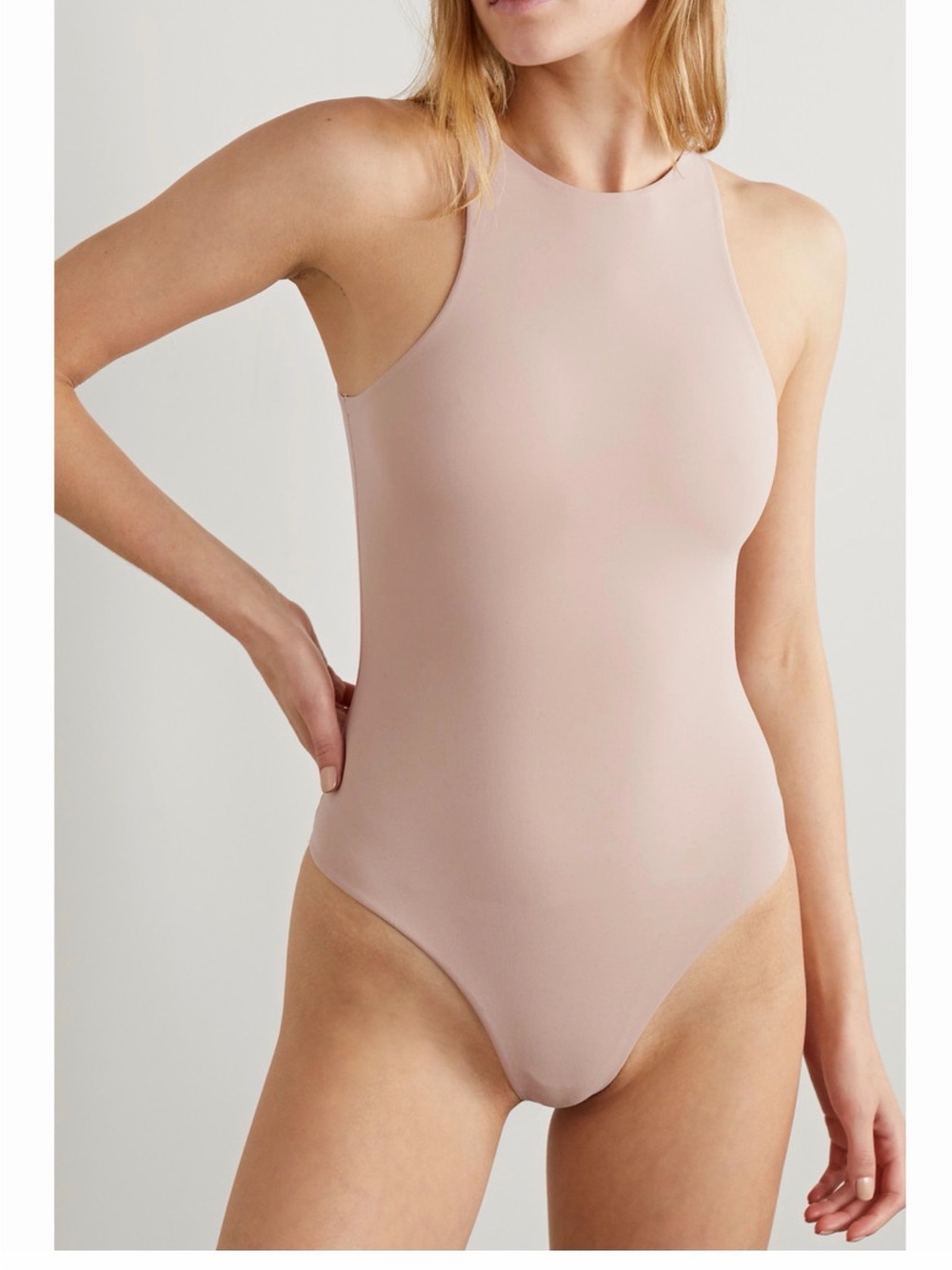 SOLD OUT color Skims light pink xxs SKIMS Fits Everybody High Neck Bodysuit - Picture 3 of 4